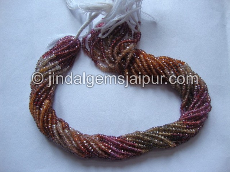 Tundru Faceted Roundelle Shape Beads